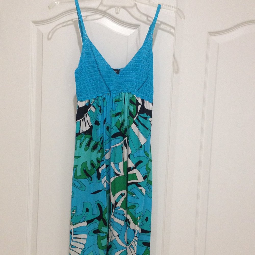 NWOT Bebe satin silk print slip dress